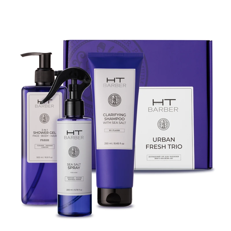 HAIR TREND BARBER Доглядовий сет для чоловіків URBAN FRESH TRIO