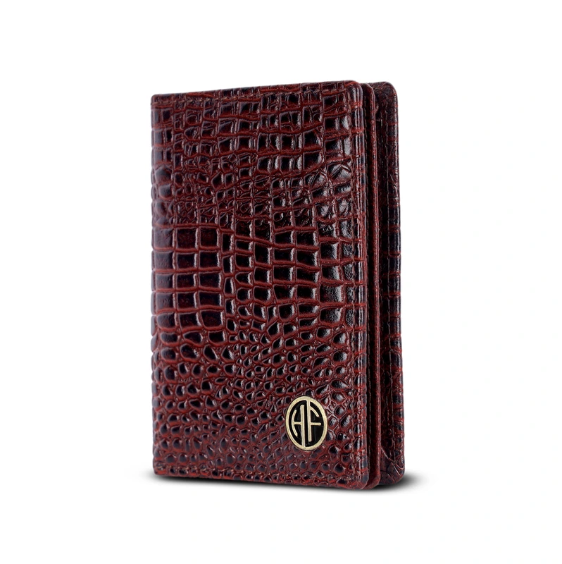 Шкіряний картхолдер Hammonds Flycatcher CC606 Croco Brown (Коричневий)