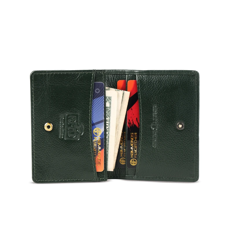 Шкіряний картхолдер Hammonds Flycatcher CC606 Green (Зелений)