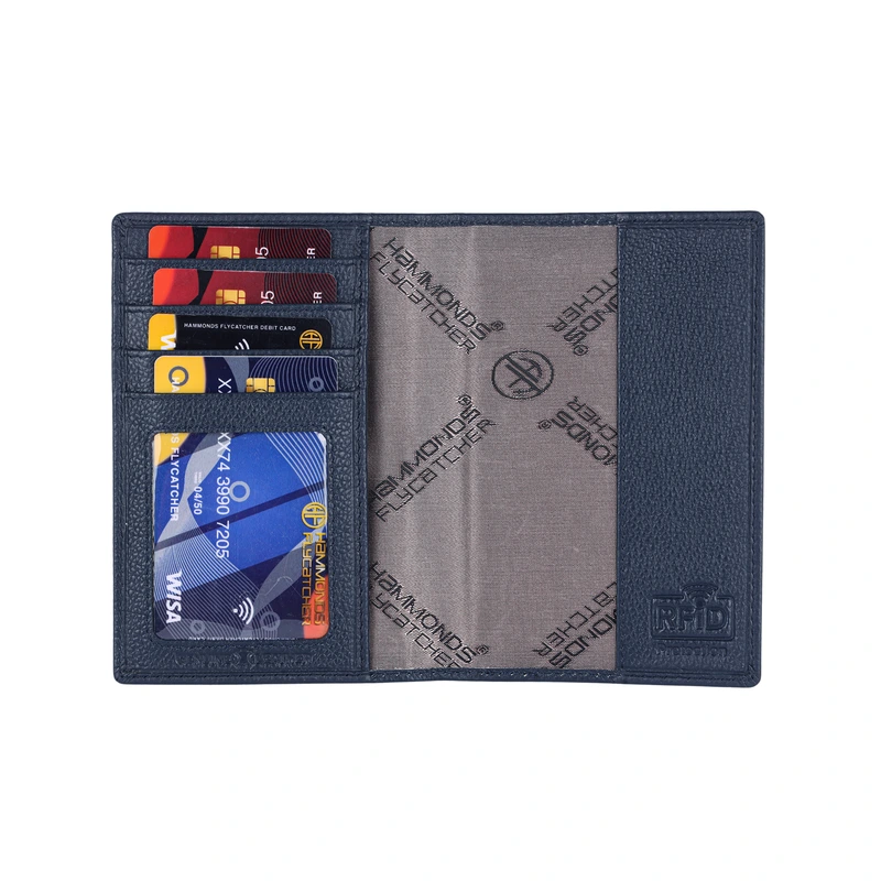 Шкіряна обкладинка для паспорта Hammonds Flycatcher PH602 Prus Blue (Синій)