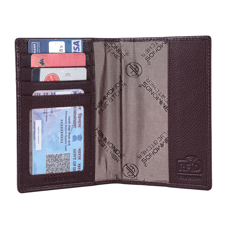 Шкіряна обкладинка для паспорта Hammonds Flycatcher PH602 Croc Brown (Коричневий)