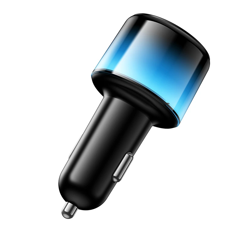 Автомобільний зарядний пристрій HOCO Z69 Vivido 24W(2C2A) car charger Black — фото 4