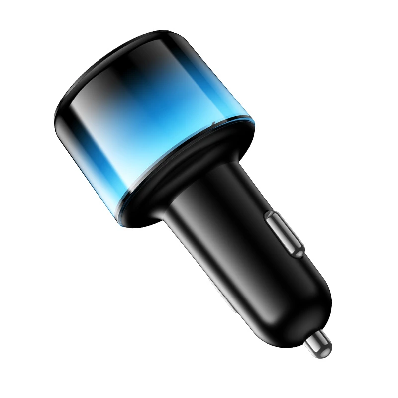 Автомобільний зарядний пристрій HOCO Z69 Vivido 24W(2C2A) car charger Black — фото 6