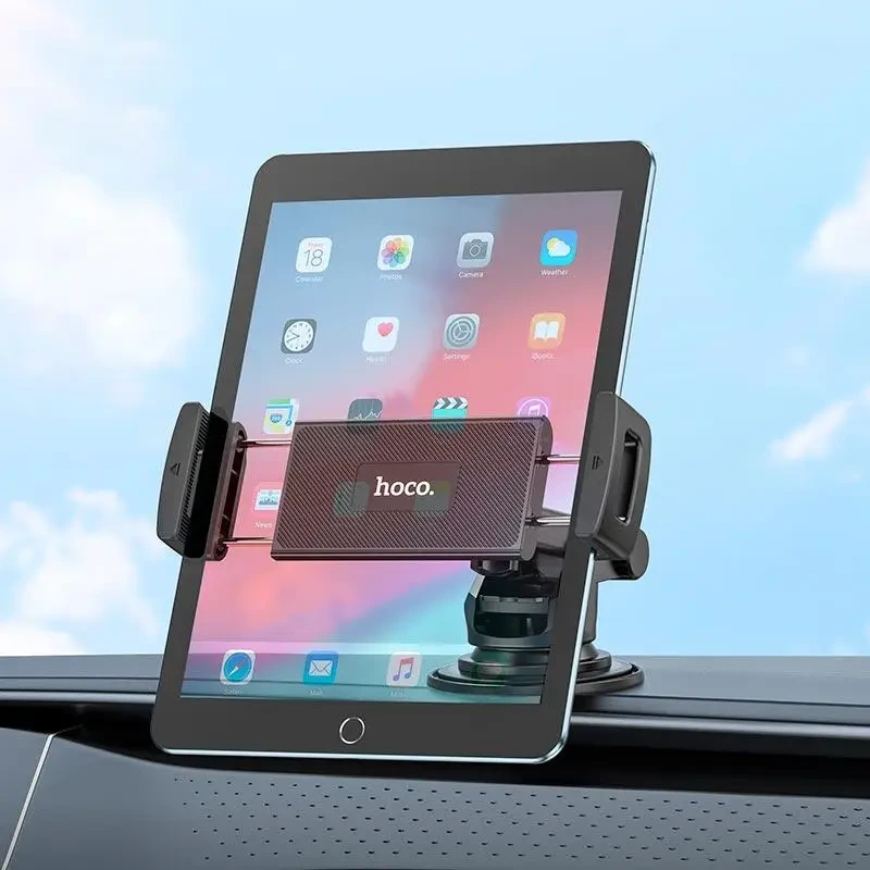 Автотримач для телефона HOCO CA120 Prospering center console car holder for tablets Black — фото 8