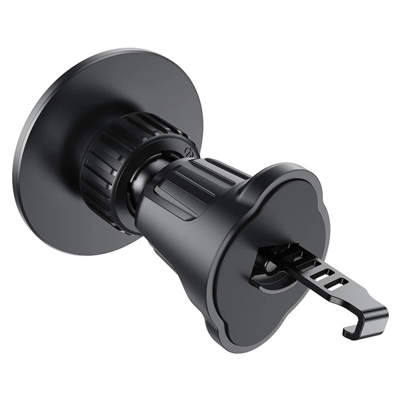 Автотримач для телефона HOCO H12 Fine jade ring magnetic car holder(air outlet) Black — фото 4