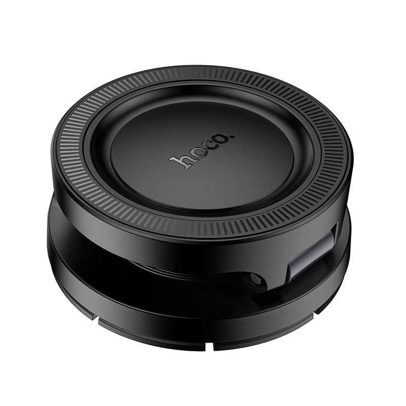 Автотримач для телефона HOCO H61 Show folding ring magnetic car holder (dashboard) Black Metal Gray — фото 4