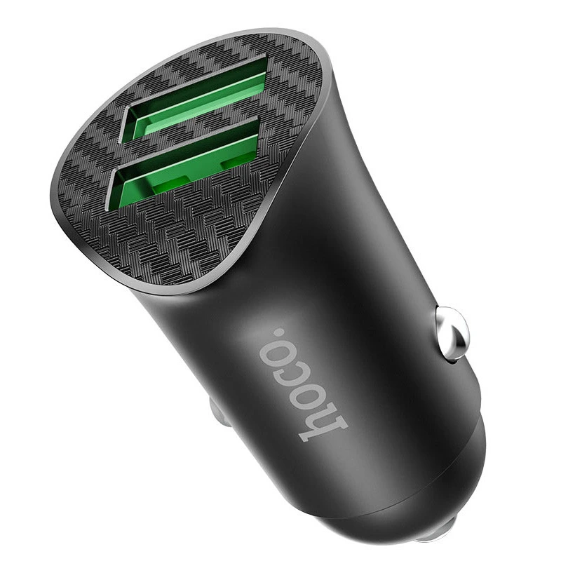 АЗП Hoco Z39 Farsighted QC3.0 18W (2USB-A) Чорний