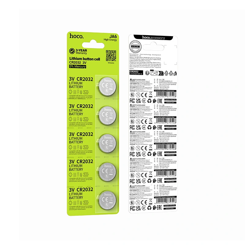 Батарейка HOCO JA6 Button battery CR2032(5PCS)