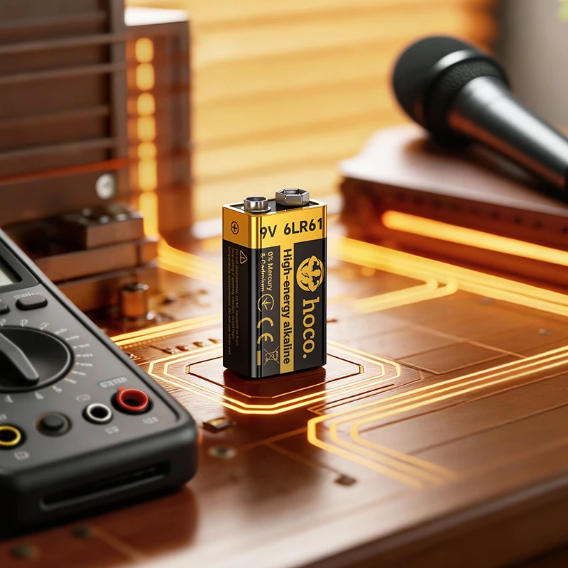Батарейка HOCO JA9 9V alkaline battery 6LR61 — фото 8