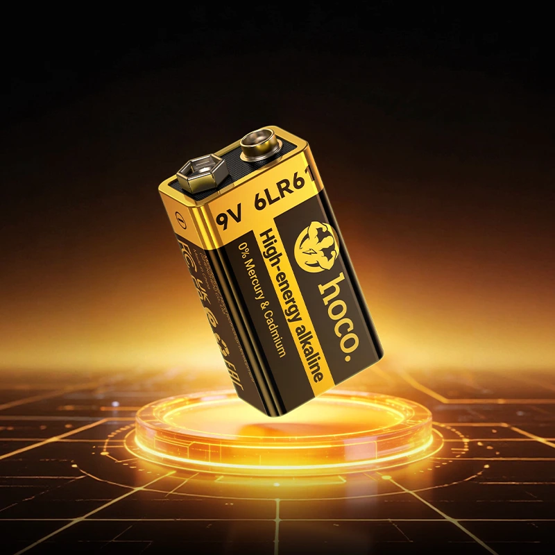 Батарейка HOCO JA9 9V alkaline battery 6LR61 — фото 9