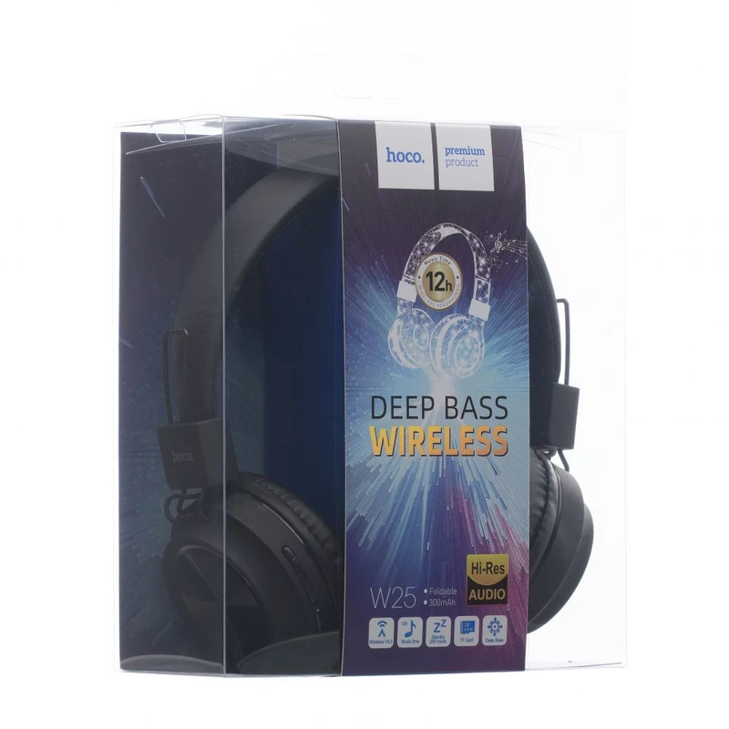 Бездротові накладні навушники HOCO W25 Promise wireless headphones Black