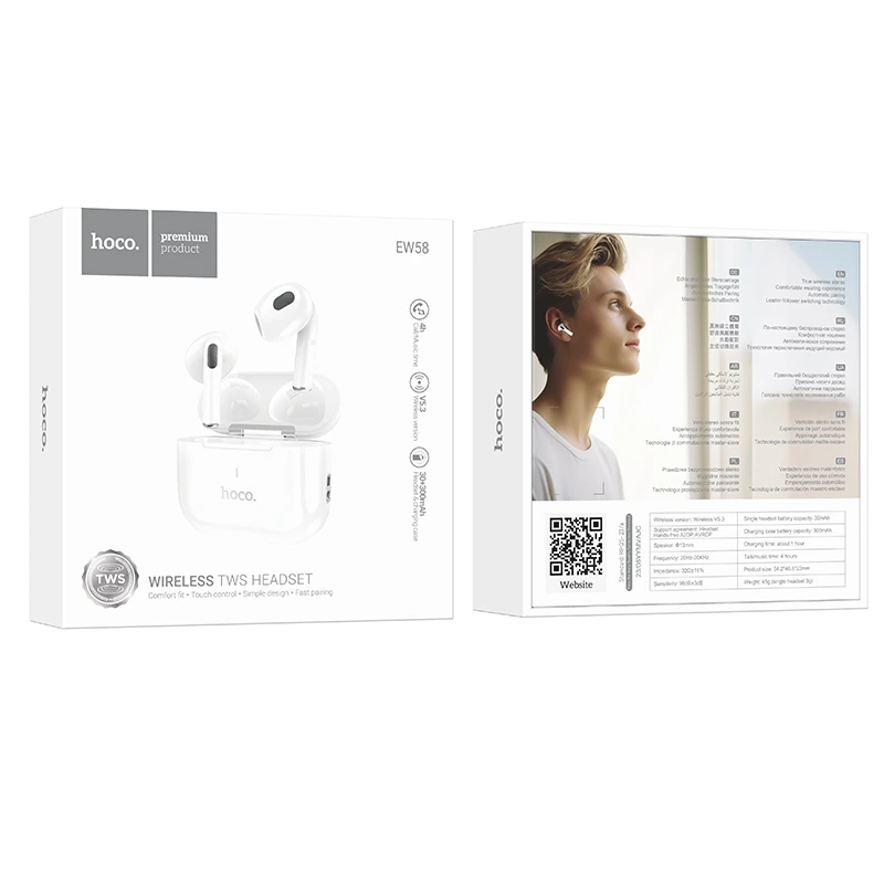 Бездротові навушники TWS HOCO EW58 White