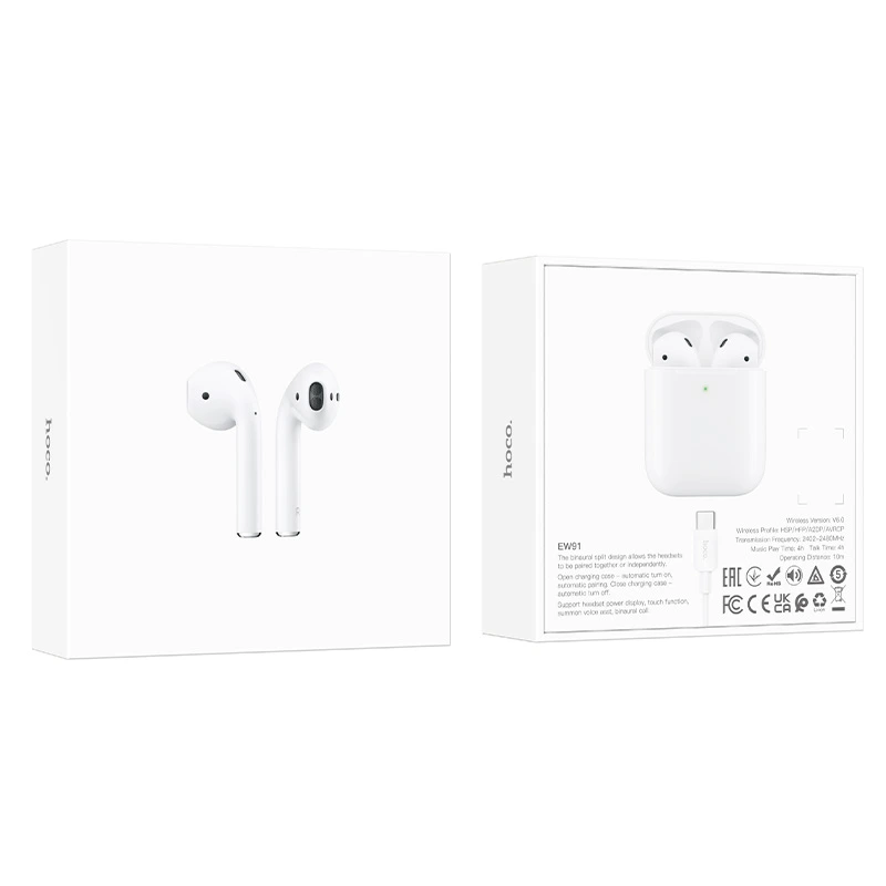 Бездротові навушники TWS HOCO EW91 White