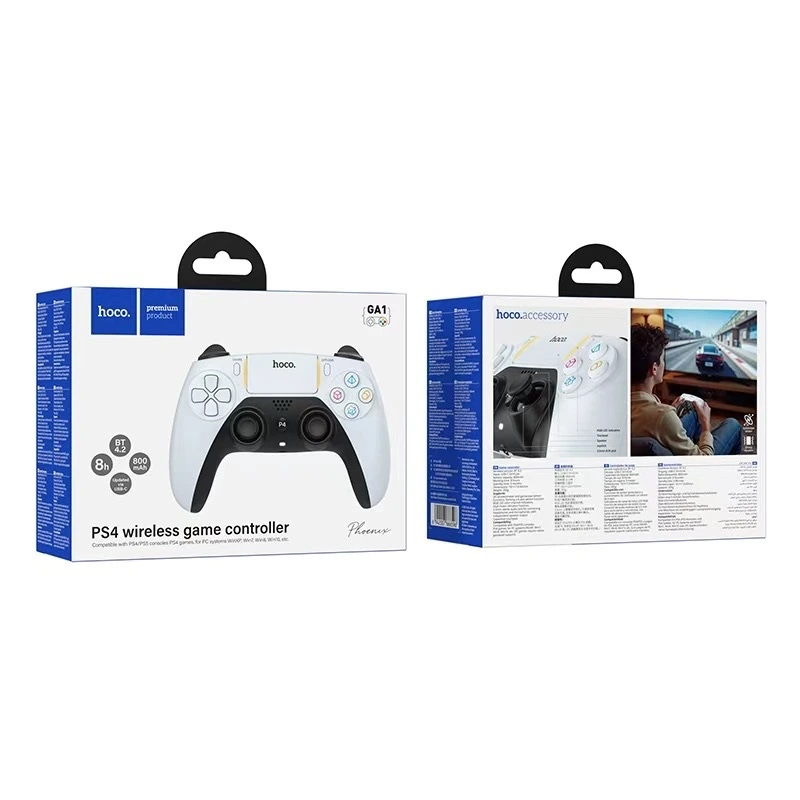 Бездротовий геймпад HOCO GA1 Phoenix PS4 wireless game controller White