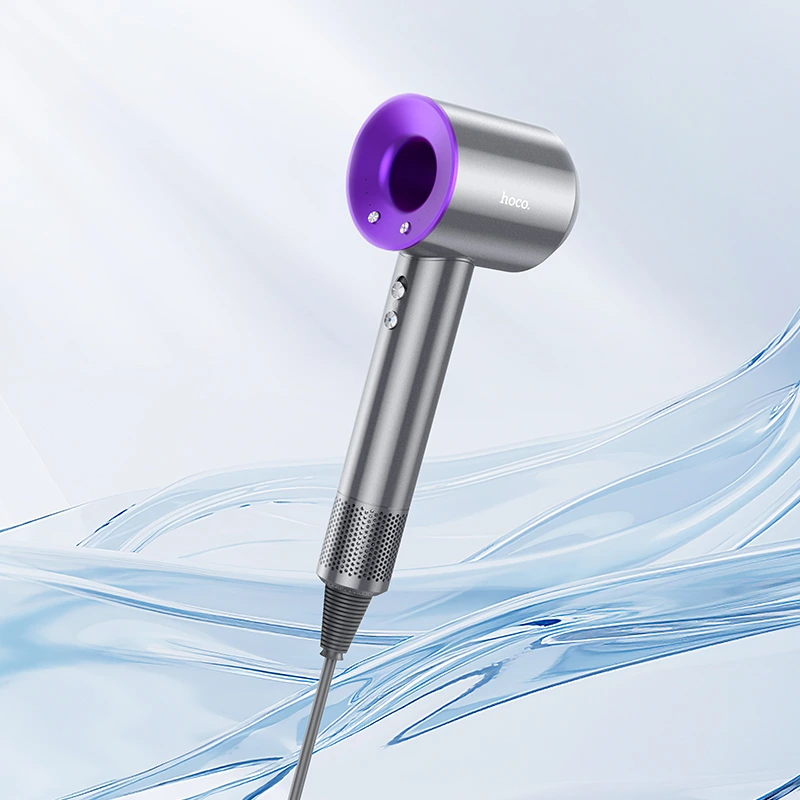 Фен HOCO HP11 Plus 1600W High-speed negative ion hair dryer(EU) Purple — фото 6