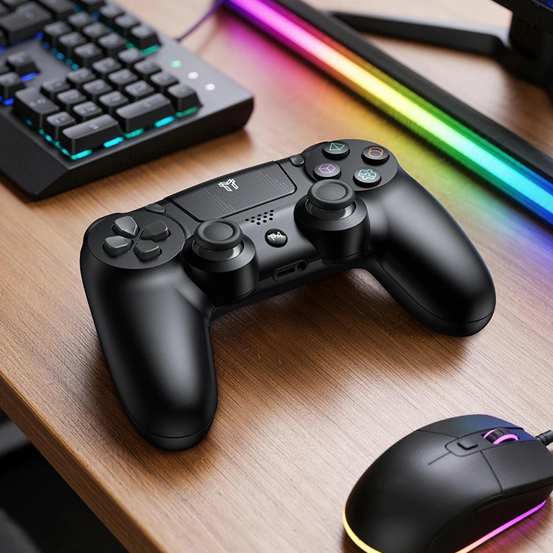 Геймпад бездротовий HOCO GA34 Origin PS4 wireless game controller Black — фото 9