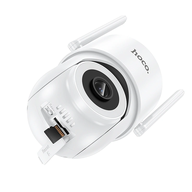 IP-камера відеоспостереження HOCO D10 outdoor monocular PTZ HD camera White — фото 14