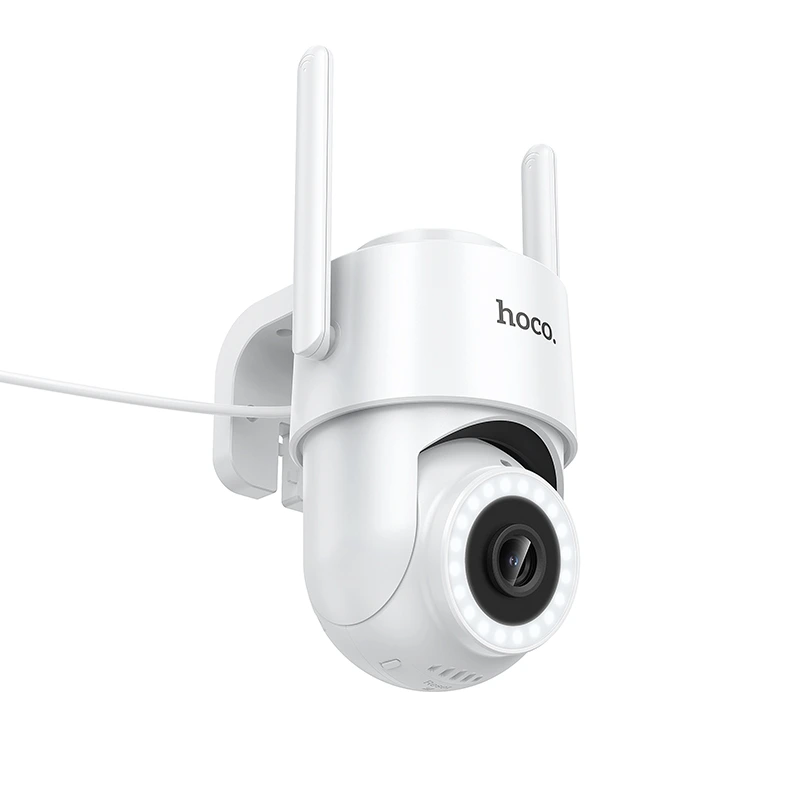 IP-камера відеоспостереження HOCO D10 outdoor monocular PTZ HD camera White — фото 3