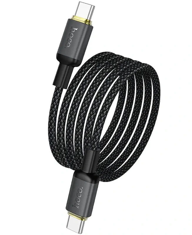 Кабель HOCO X128 Benefit charging data cable C to C Black — фото 3