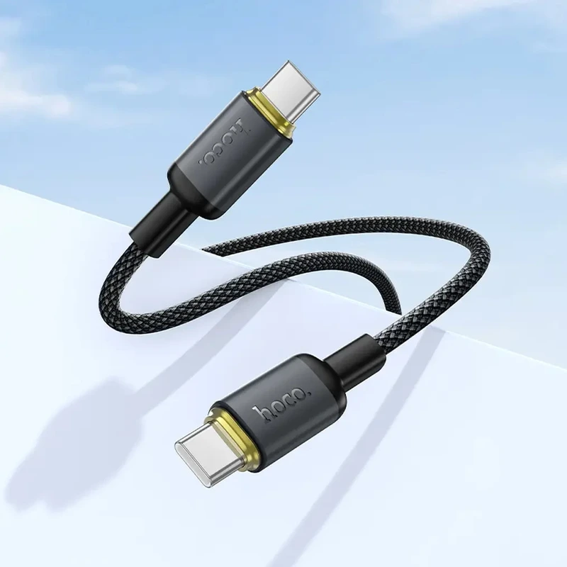 Кабель HOCO X128 Benefit charging data cable C to C Black — фото 5