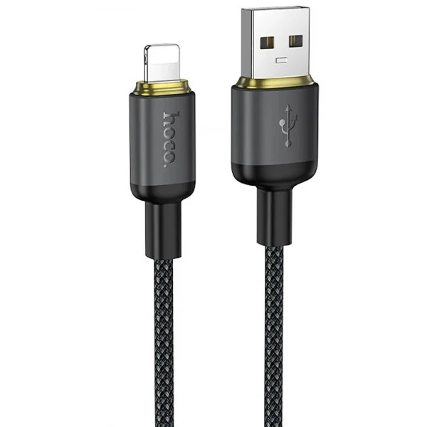 Кабель HOCO X128 Benefit charging data cable iP Black — фото 4