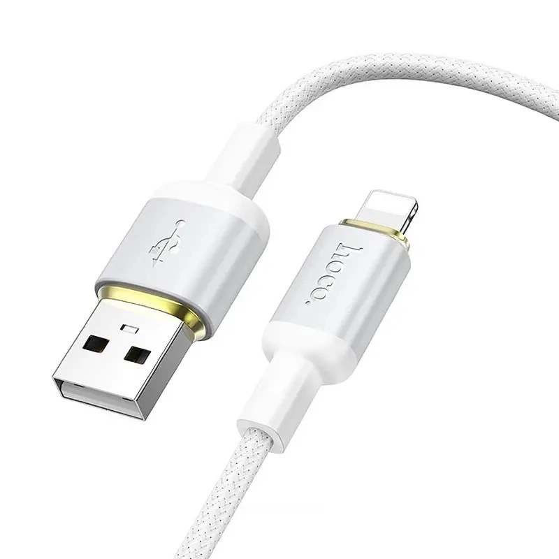 Кабель HOCO X128 Benefit charging data cable iP White