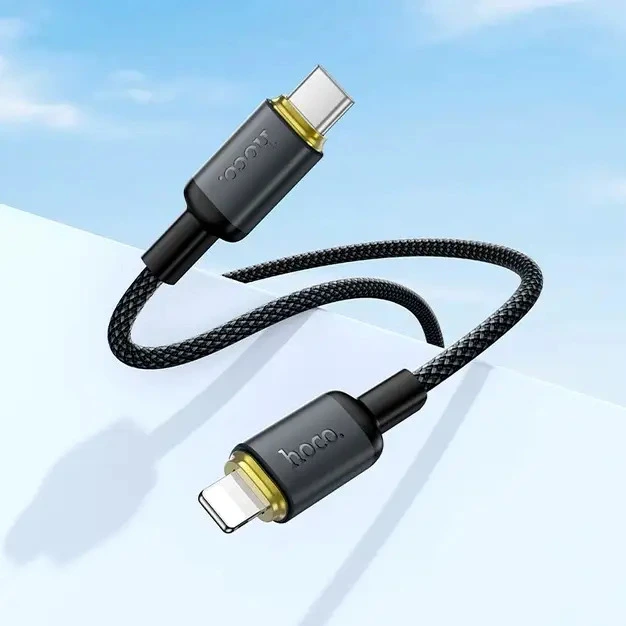 Кабель HOCO X128 Benefit PD30W charging data cable iP Black — фото 6