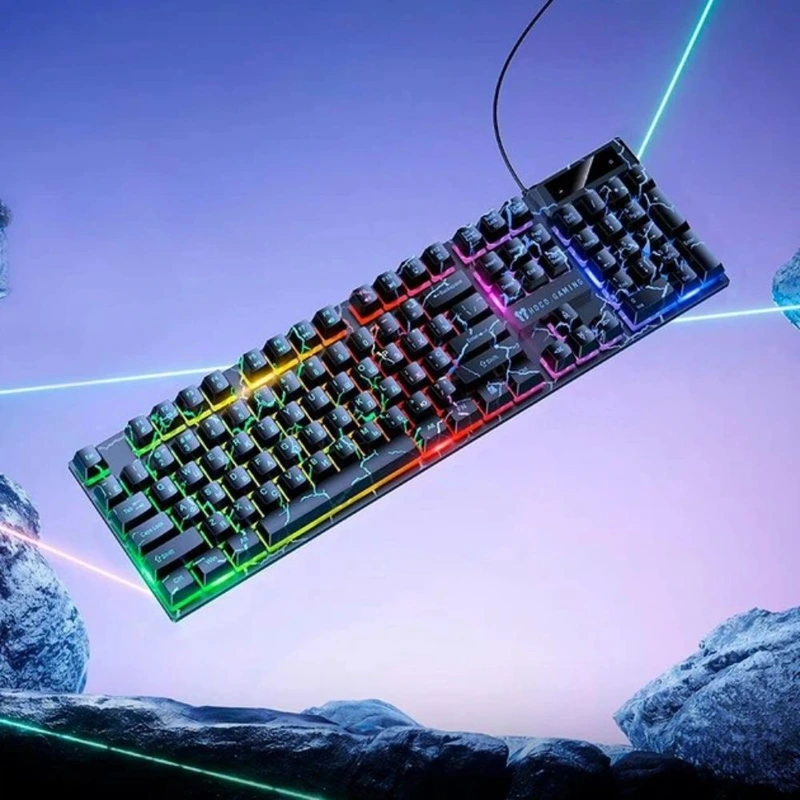 Клавіатура HOCO GM701 Trofeo wired gaming keyboard (Cyrillic version) Black — фото 7