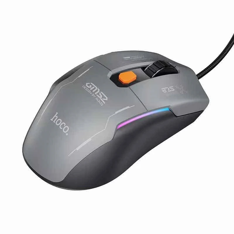 Маніпулятор миша HOCO GM52 Reddy RGB gaming wired mouse Black — фото 6