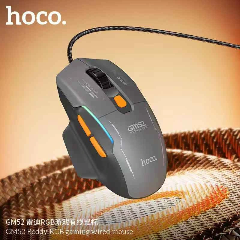 Маніпулятор миша HOCO GM52 Reddy RGB gaming wired mouse Black — фото 7