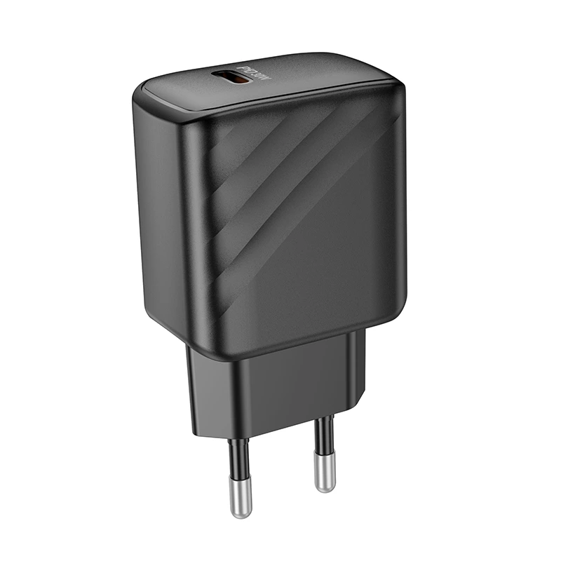 Мережевий зарядний пристрій HOCO CS22A Value single port PD30W charger Black — фото 7