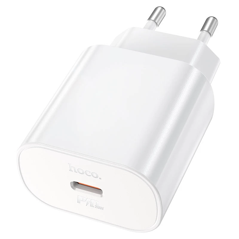 Мережевий зарядний пристрій HOCO N22 Jetta PD25W charger White — фото 3