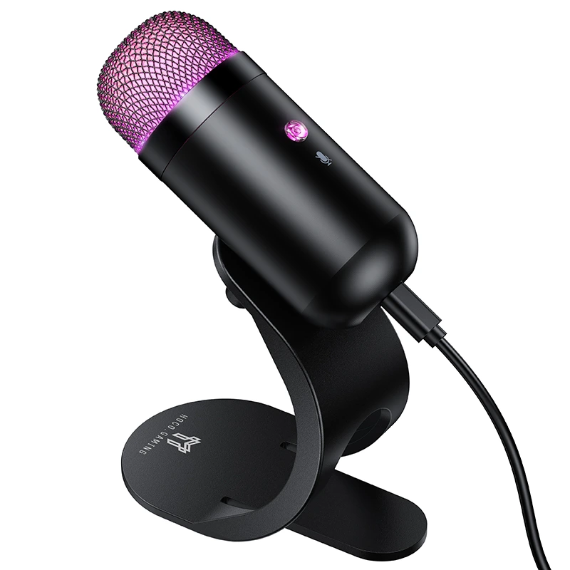 Мікрофон настільний HOCO L50 Profit PC gaming microphone Black — фото 3