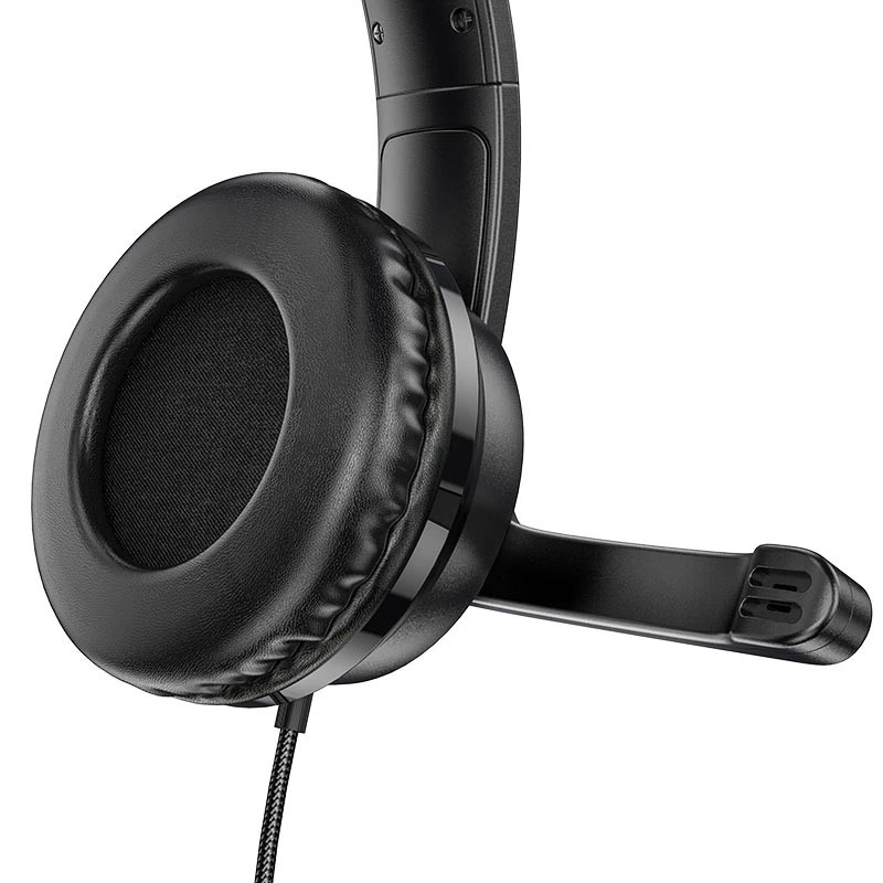 Накладні навушники Hoco W103 Magic Tour Gaming (3.5mm/1.2m) Чорний