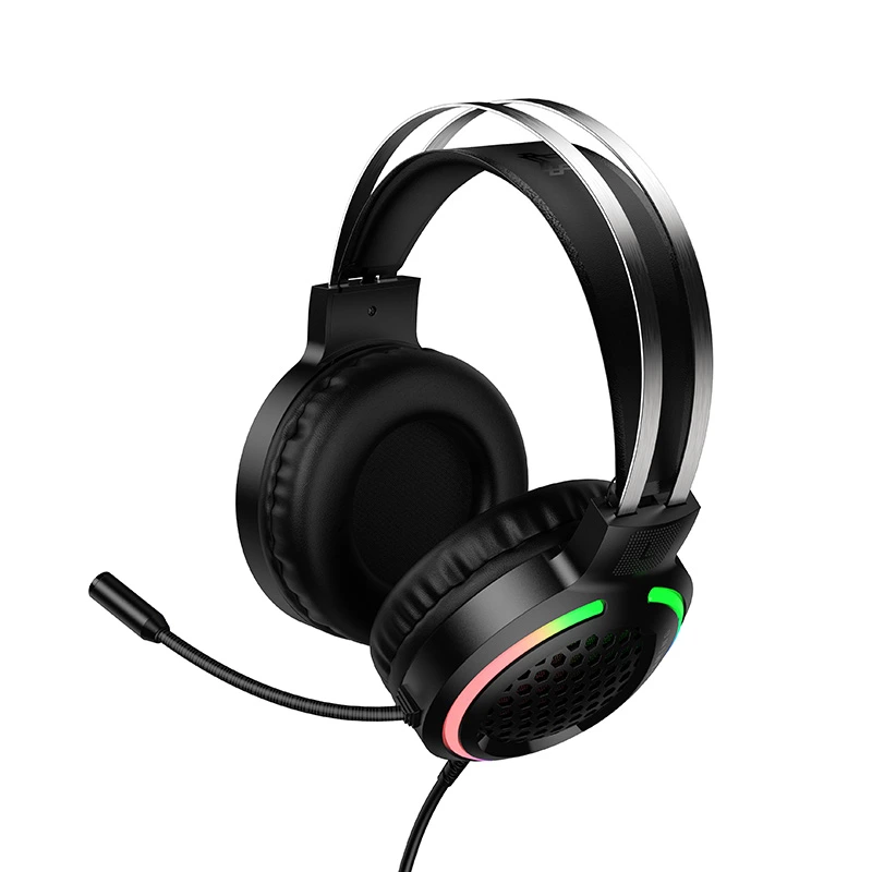 Навушники ігрові HOCO W117 Battle gaming headphones Black — фото 4
