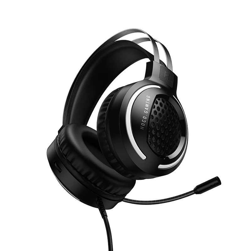 Навушники ігрові HOCO W117 Battle gaming headphones Black — фото 5