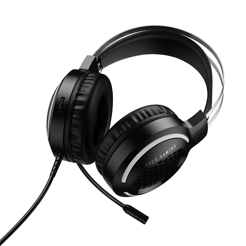 Навушники ігрові HOCO W117 Battle gaming headphones Black — фото 7