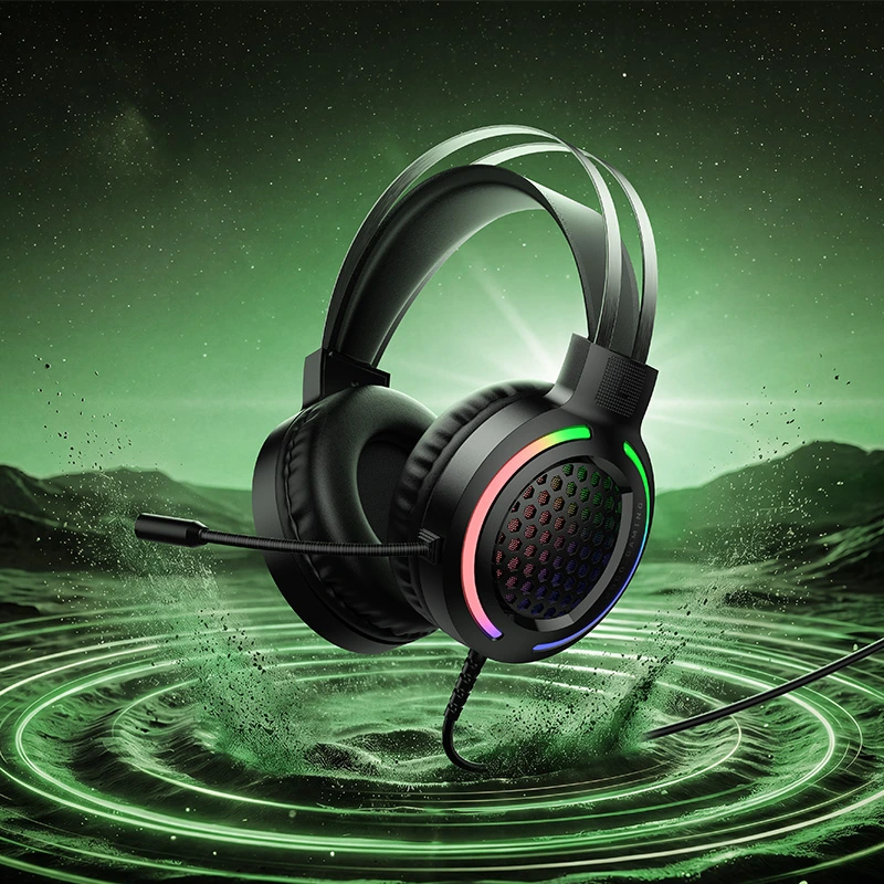 Навушники ігрові HOCO W117 Battle gaming headphones Black — фото 8