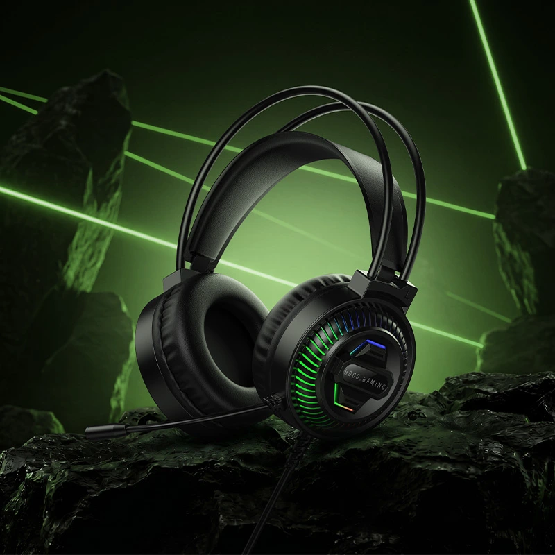 Навушники ігрові HOCO W118 Extreme gaming headphones Black — фото 9