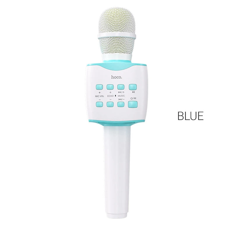 Портативна колонка-мікрофон HOCO BK5 Cantando karaoke microphone, 5W, Blue