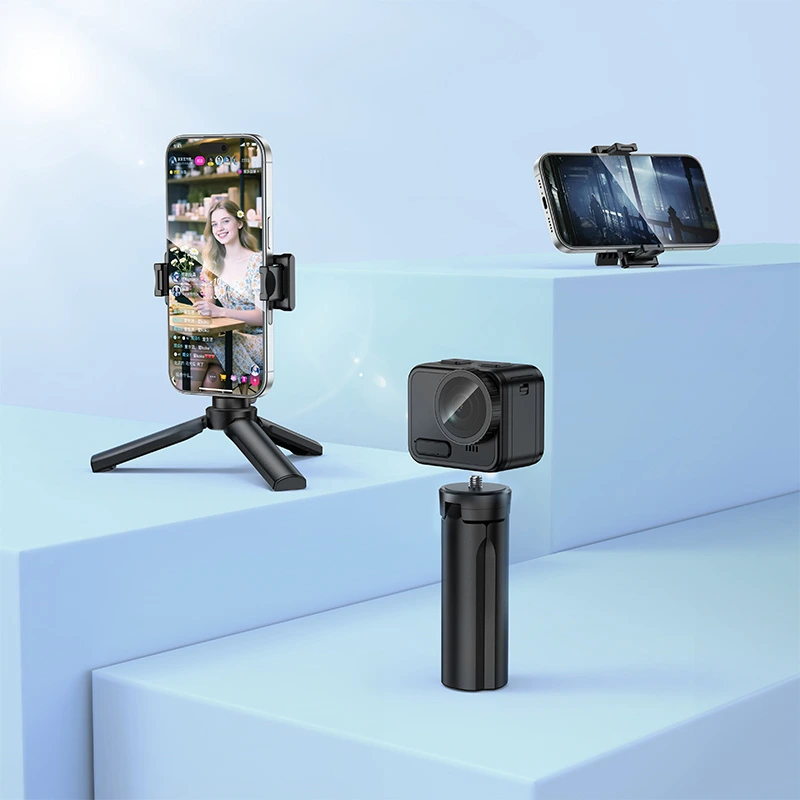 Штатив HOCO K100 Prestigio mini tripod Black — фото 8