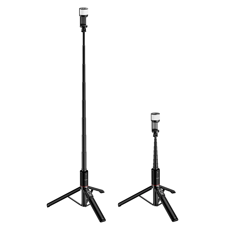 Штатив HOCO K34 Spring live broadcast holder with fill light Black — фото 3