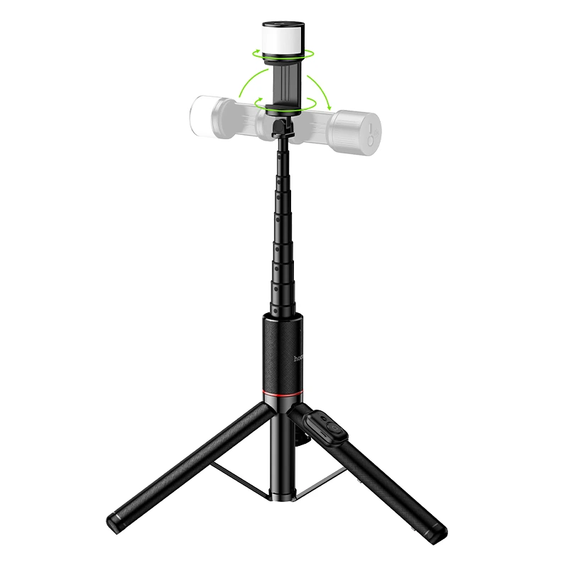Штатив HOCO K34 Spring live broadcast holder with fill light Black — фото 5