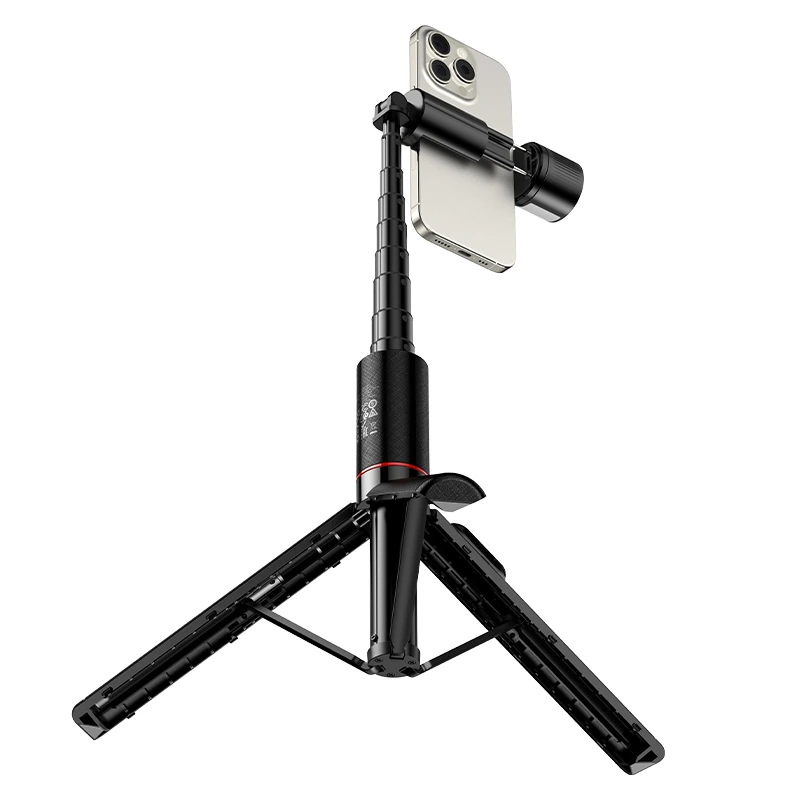 Штатив HOCO K34 Spring live broadcast holder with fill light Black — фото 6