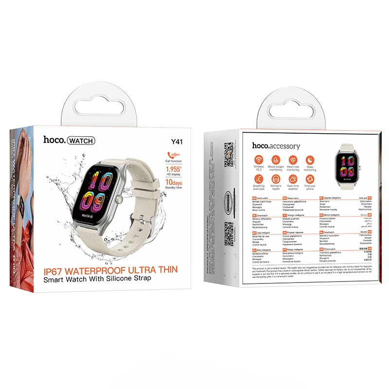 Смарт-годинник HOCO Y41 Smart watch(call version) Silver