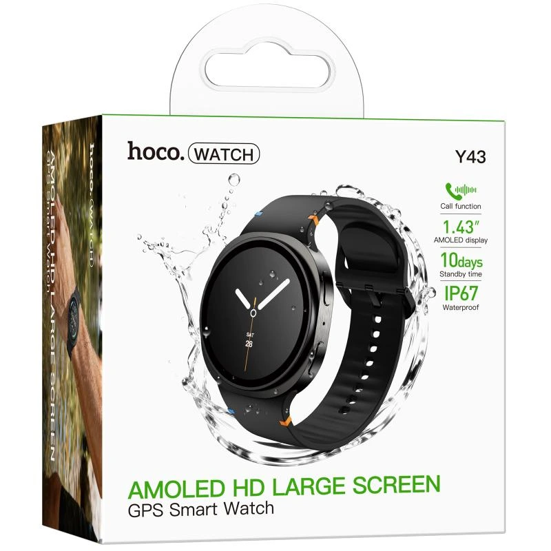 Смарт-годинник Hoco Y43 Amoled Smart sports watch (call version) Silver