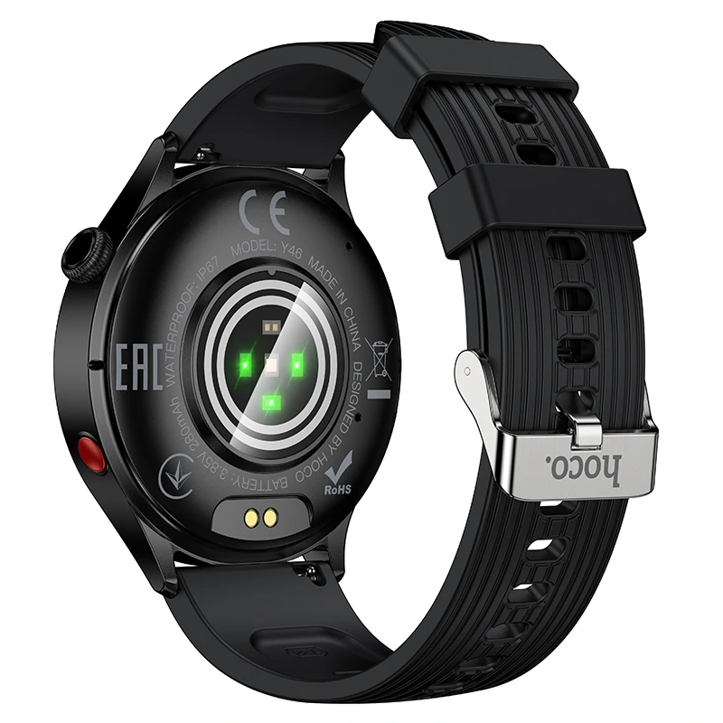 Смарт-годинник HOCO Y46 Smart watch (call+Find My) Black — фото 4