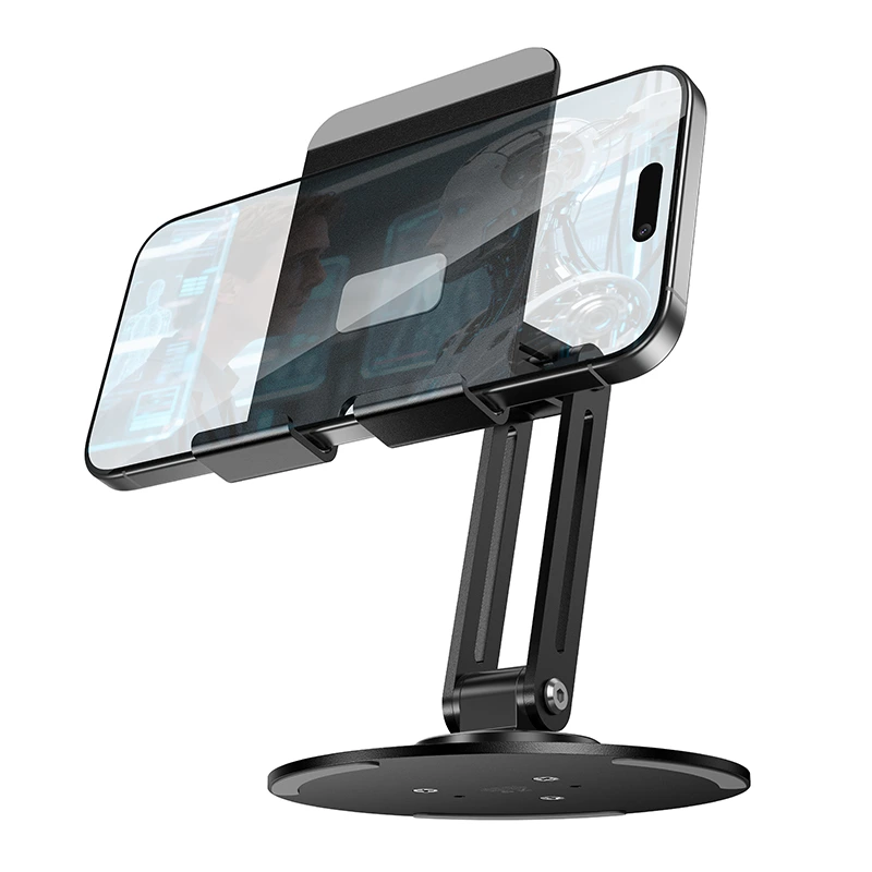 Тримач для телефона HOCO HD15 Suntuoso desktop stand Black — фото 4