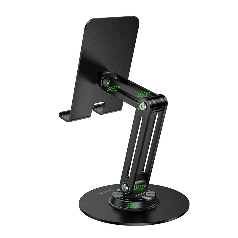 Тримач для телефона HOCO HD15 Suntuoso desktop stand Black — фото 6