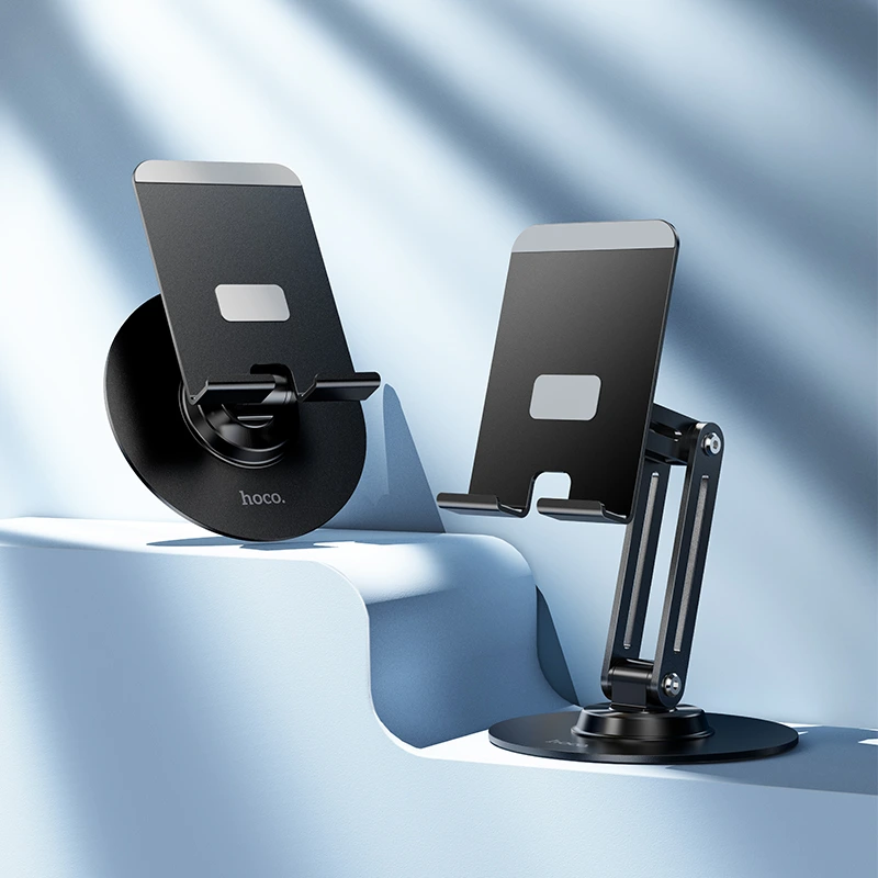 Тримач для телефона HOCO HD15 Suntuoso desktop stand Black — фото 7
